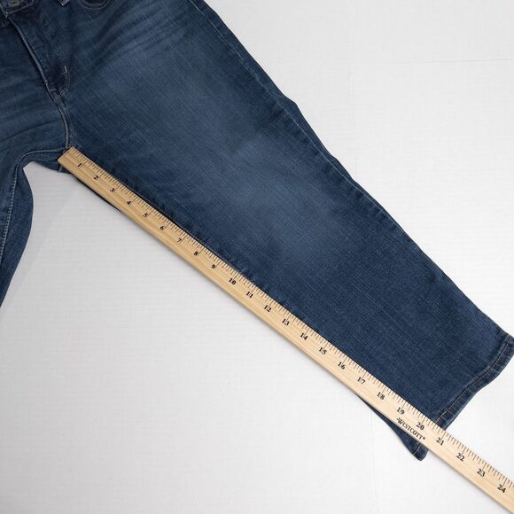 Levi's 311 Shaping Skinny Capris Womens 31 Lapis Dark Wash Mid Rise A00860004 - Picture 5 of 16